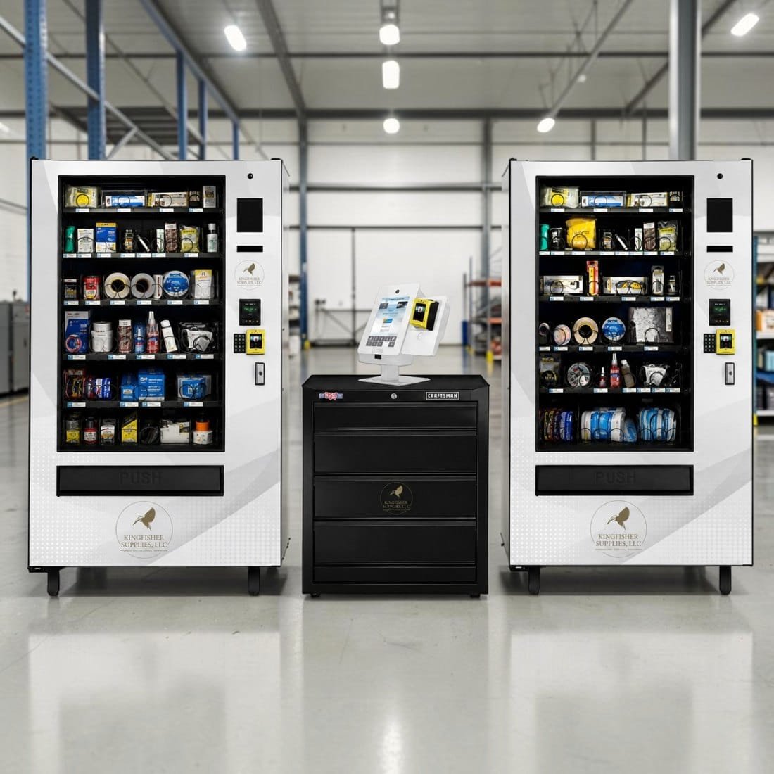 Custom industrial tool vending machine