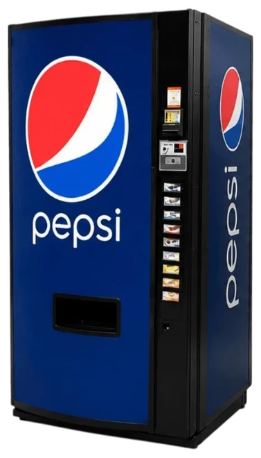 Drink vending machine for bottles and cans, sold by Louisiana Vending